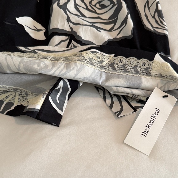 Kate Spade Black and White Floral Midi Dress - Picture 6 of 8